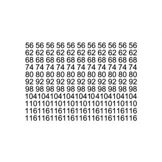 Терморазмерники 56-116 черные